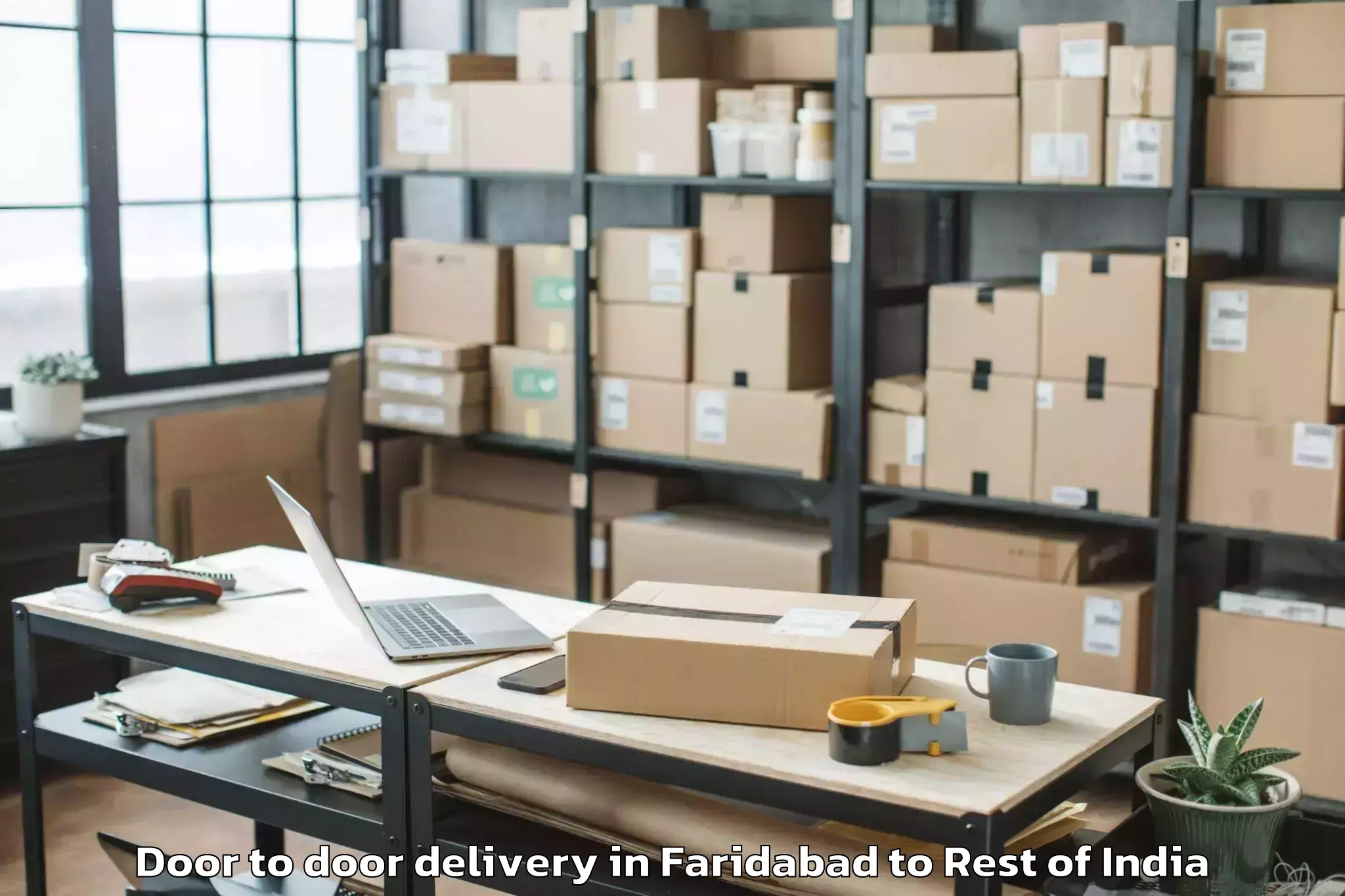 Reliable Faridabad to Handwara Door To Door Delivery